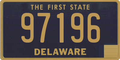 DE license plate 97196