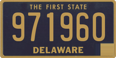 DE license plate 971960