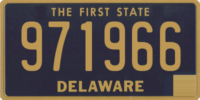 DE license plate 971966