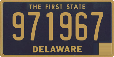 DE license plate 971967