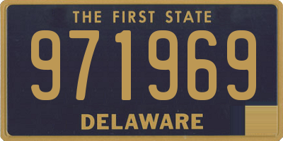 DE license plate 971969