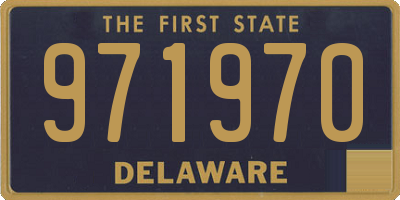 DE license plate 971970