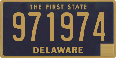 DE license plate 971974