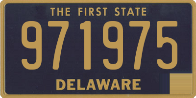 DE license plate 971975