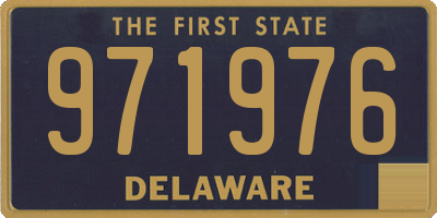 DE license plate 971976