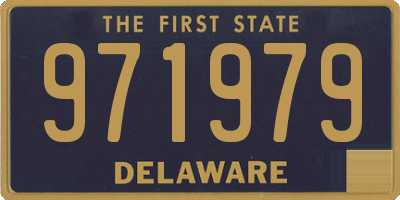 DE license plate 971979