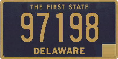 DE license plate 97198