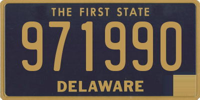 DE license plate 971990