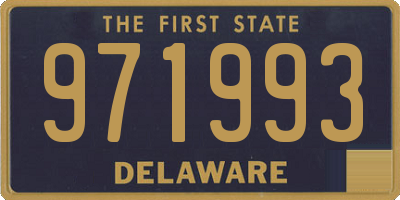 DE license plate 971993