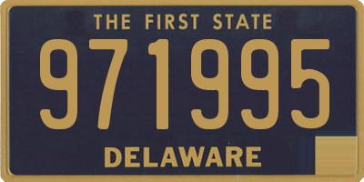 DE license plate 971995