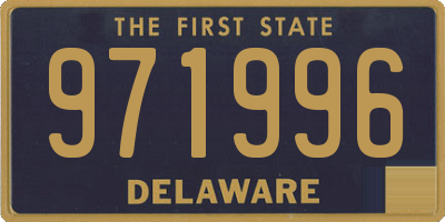 DE license plate 971996