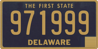 DE license plate 971999