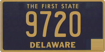 DE license plate 9720