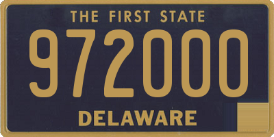 DE license plate 972000