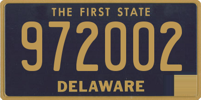 DE license plate 972002