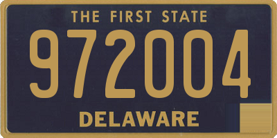 DE license plate 972004