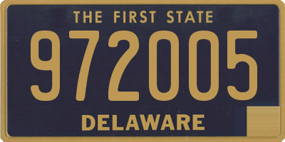 DE license plate 972005