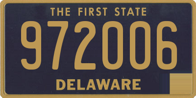 DE license plate 972006