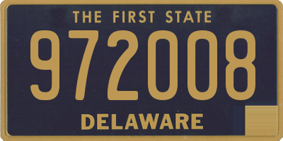 DE license plate 972008