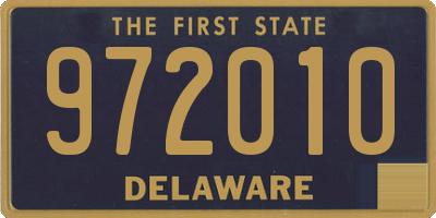 DE license plate 972010