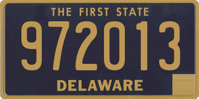 DE license plate 972013