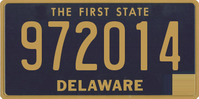 DE license plate 972014