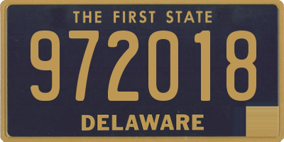 DE license plate 972018