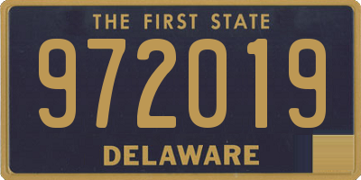 DE license plate 972019