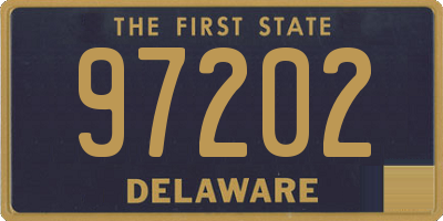 DE license plate 97202