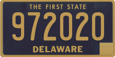 DE license plate 972020