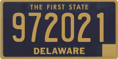 DE license plate 972021