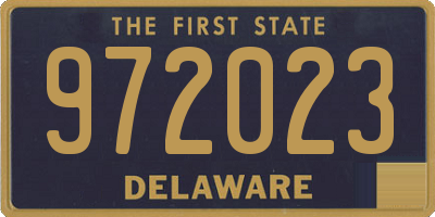 DE license plate 972023