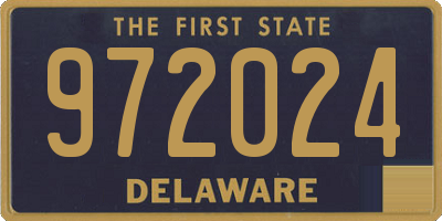 DE license plate 972024