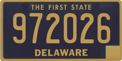 DE license plate 972026