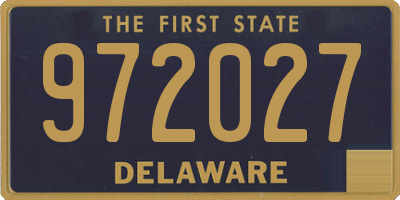 DE license plate 972027