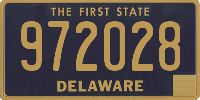 DE license plate 972028