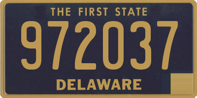 DE license plate 972037