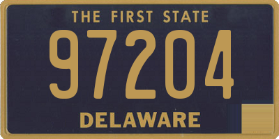DE license plate 97204