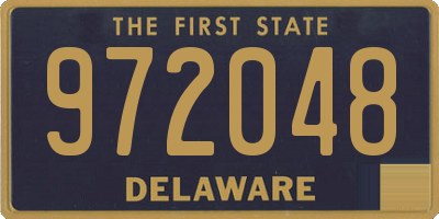 DE license plate 972048