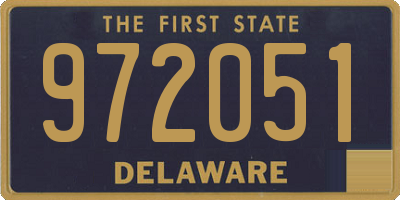 DE license plate 972051