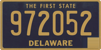 DE license plate 972052