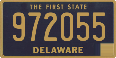 DE license plate 972055