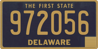 DE license plate 972056