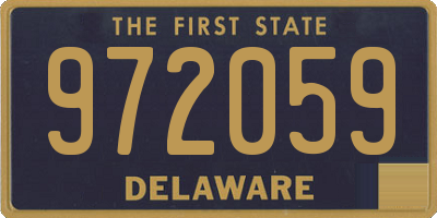 DE license plate 972059