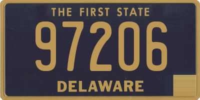 DE license plate 97206