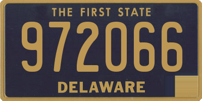 DE license plate 972066