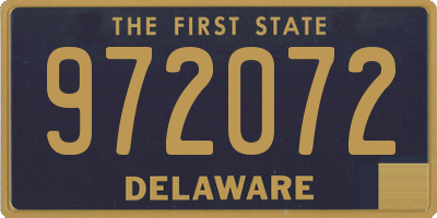 DE license plate 972072