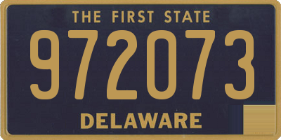 DE license plate 972073