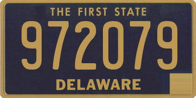 DE license plate 972079