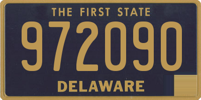 DE license plate 972090